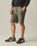 Men's Colorblock Sweatshort - Olive Dark Charcoal